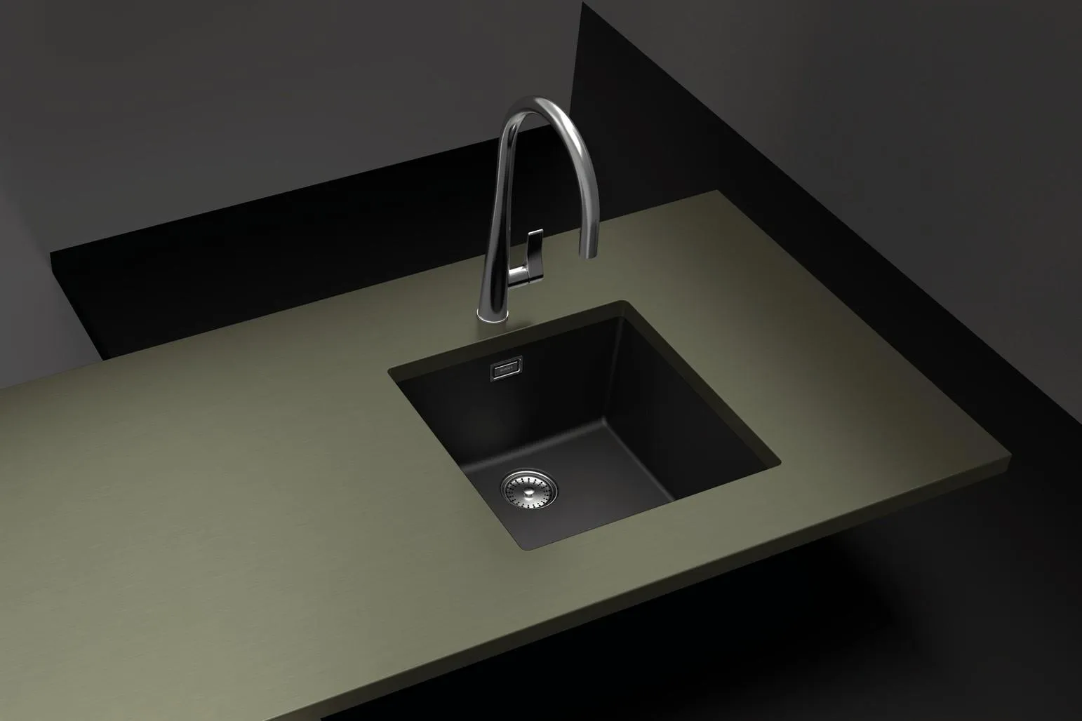 Obrázek Dřez GREENWICH N-100 Berry (spodní uložení)