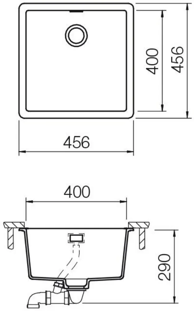 Obrázek Dřez GREENWICH N-100 Berry (spodní uložení)