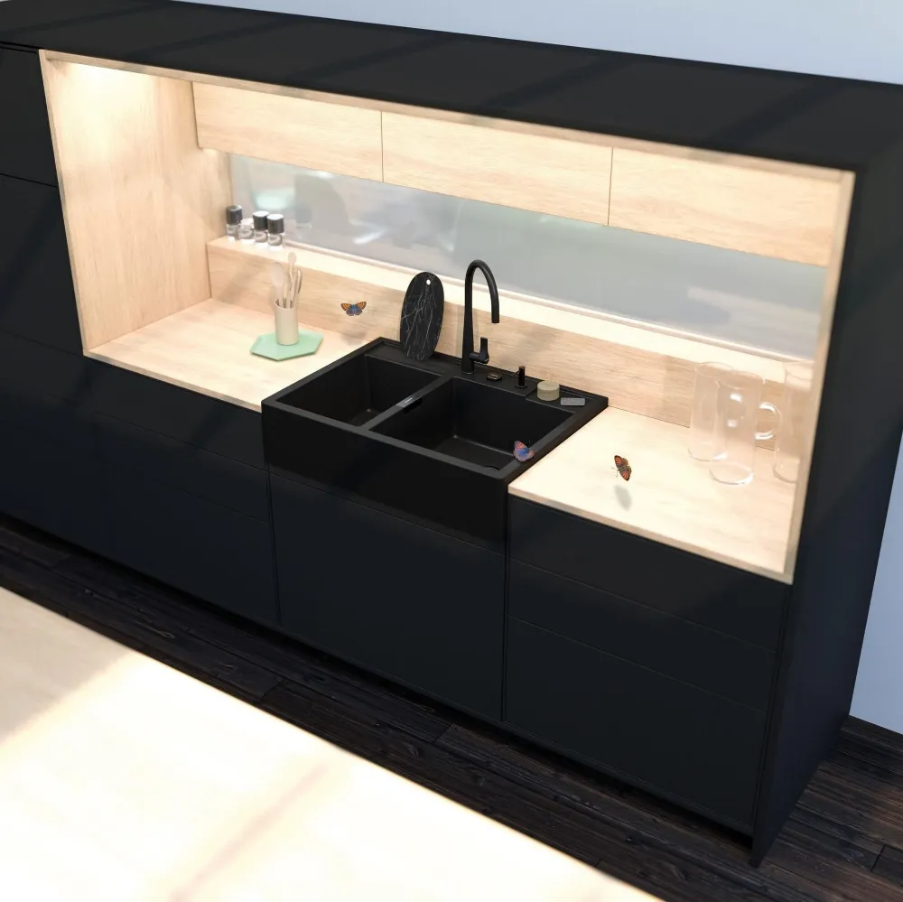 Obrázek Dřez KALLIO M-175 Ivy Modulární uložení