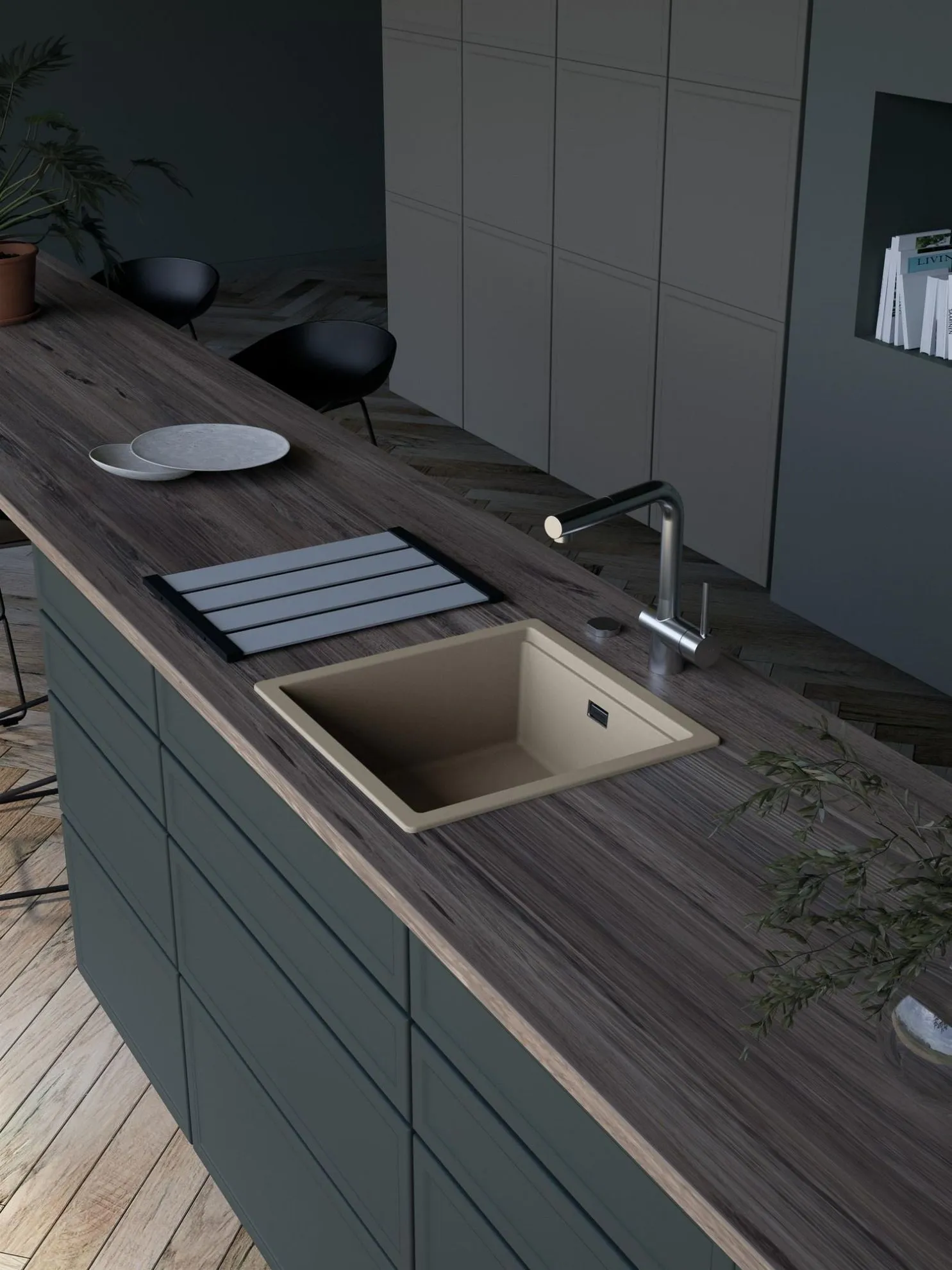 Obrázek Dřez KIRUNA N-100 Ivy Horní uložení