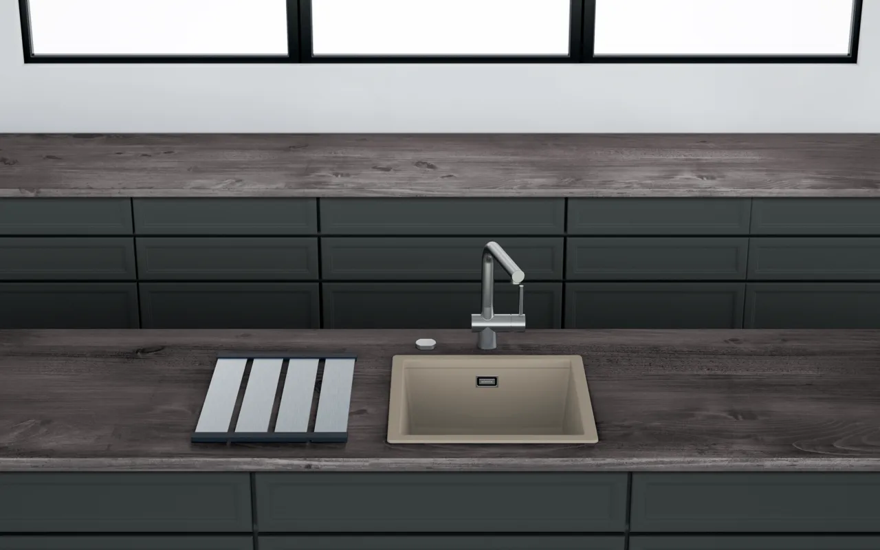 Obrázek Dřez KIRUNA N-100 Ivy Uložení do roviny