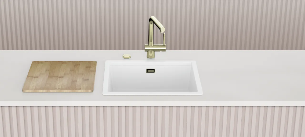 Obrázek Dřez KIRUNA N-100L AllBlack Night Uložení do roviny