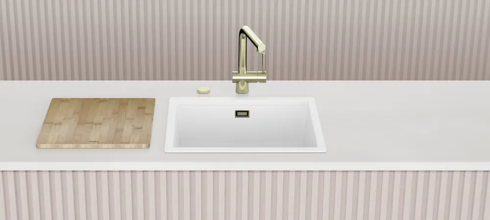 Obrázek Dřez KIRUNA N-100L AllBlack Night Uložení do roviny