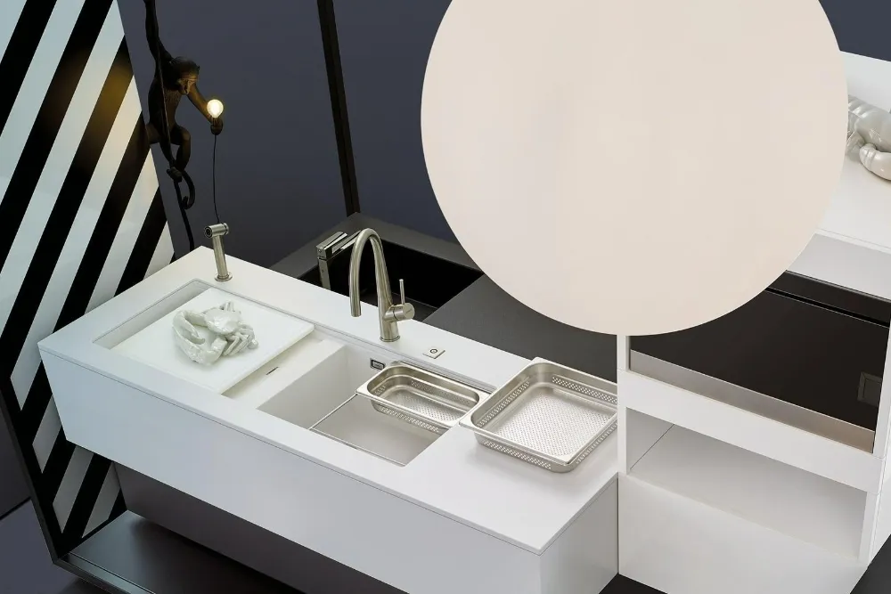 Obrázek Dřez PREPSTATION D-150 Ivy Uložení do roviny