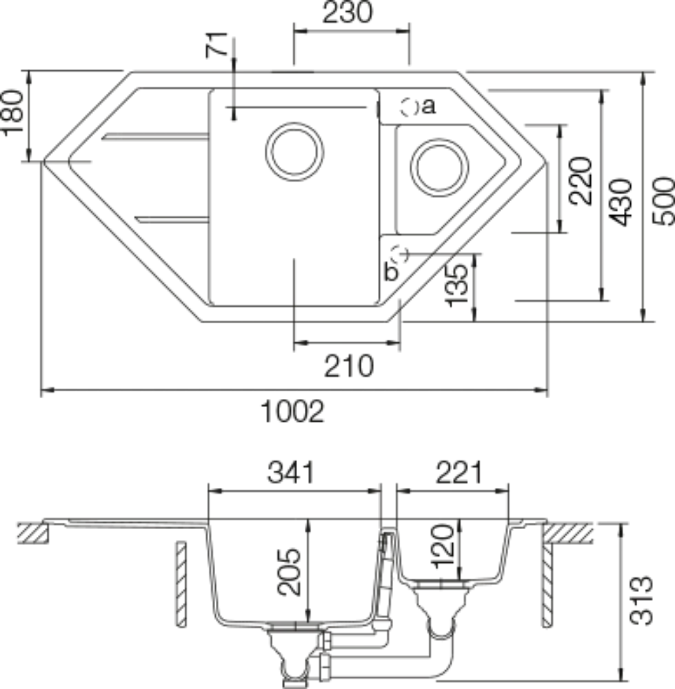 Obrázek Dřez Signus C-150 Puro (spodní uložení)