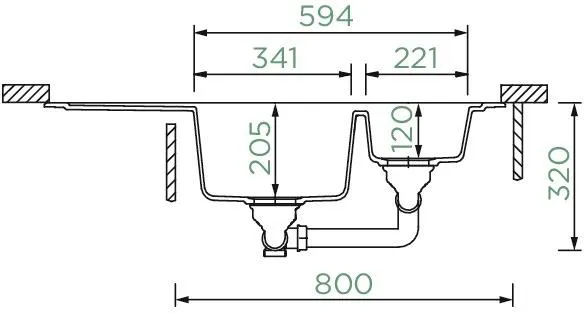 Obrázek Dřez Signus C-150 Puro (spodní uložení)