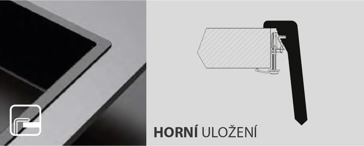 Typ uložení: horní