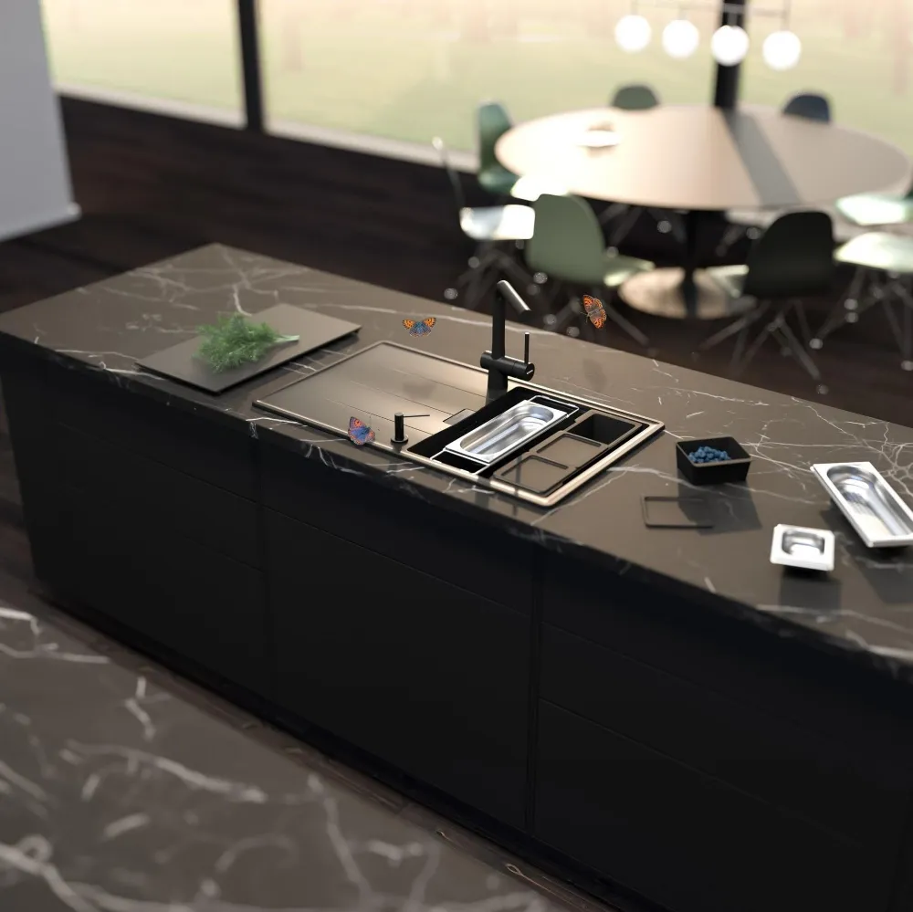 Obrázek Dřez Tia D-100L Berry horní uložení