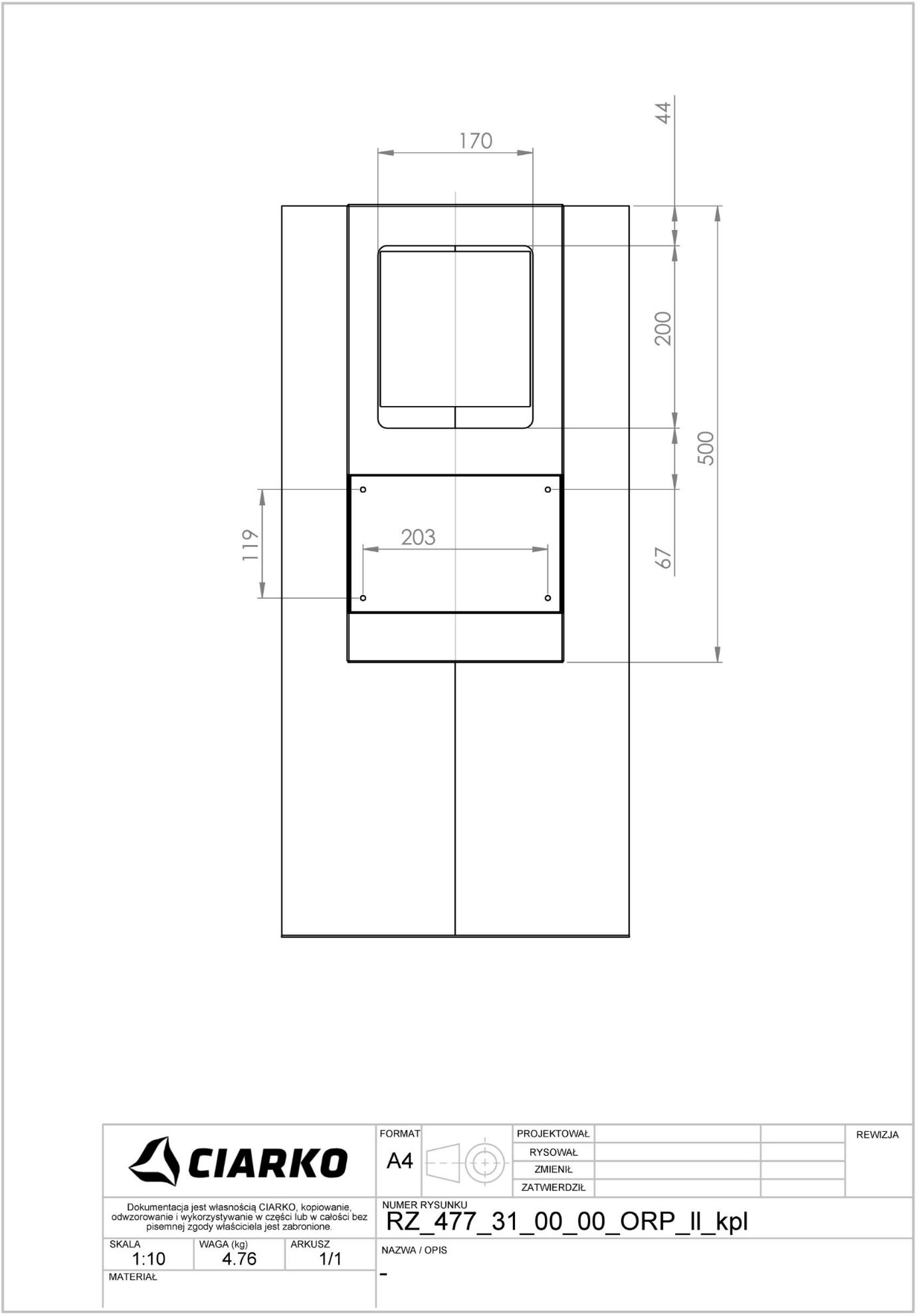 Obrázek Odsavač komínový Tubus Black (CDP3801C)