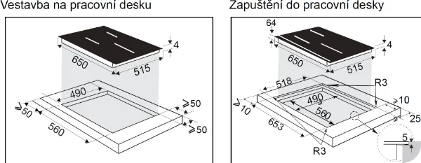 Obrázek DESKA INDUKČNÍ DPI5652AB