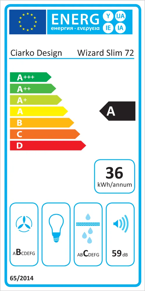 Obrázek INDUKČNÍ DESKA S INTEGROVANÝM ODSAVAČEM WIZARD SLIM 72 CDB7201C