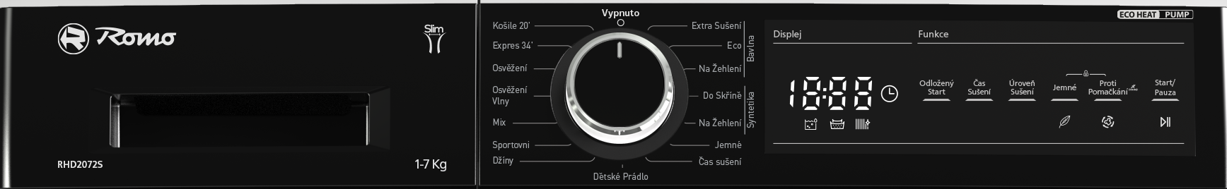 Obrázek SUŠIČKA S TEPELNÝM ČERPADLEM RHD2072S