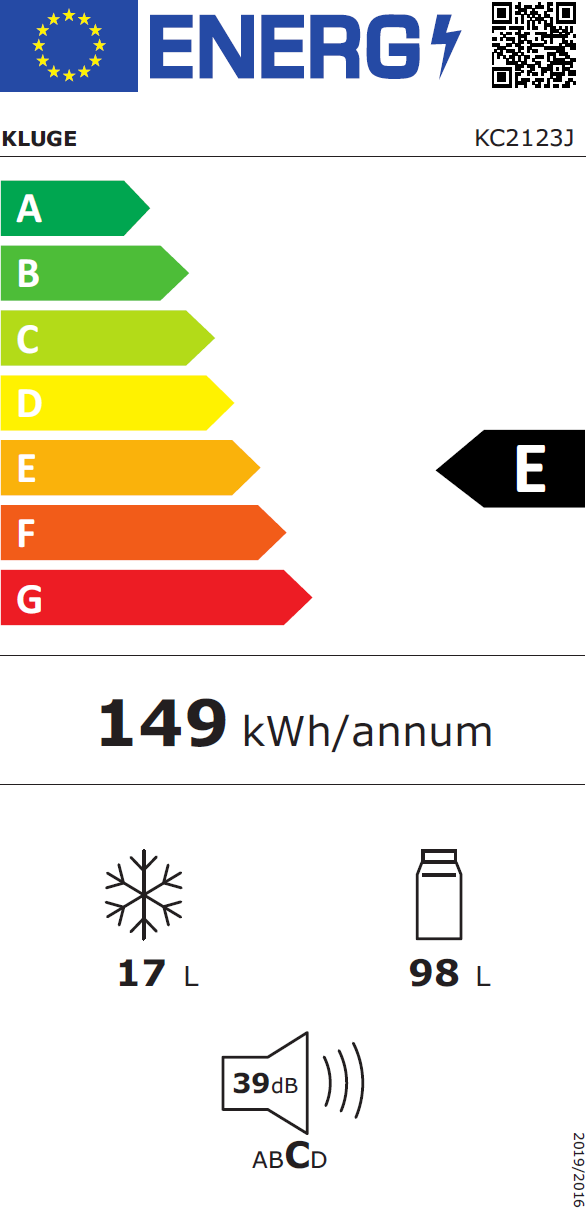 Obrázek CHLADNIČKA VESTAVNÁ KC2123J