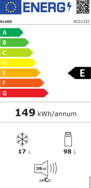 Obrázek CHLADNIČKA VESTAVNÁ KC2123J