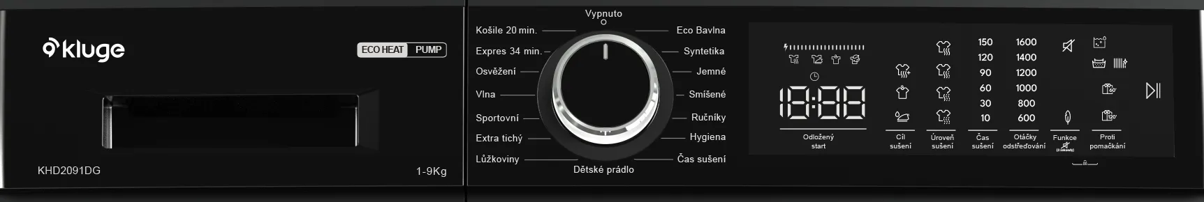 Obrázek SUŠIČKA S TEPELNÝM ČERPADLEM KHD2091DG