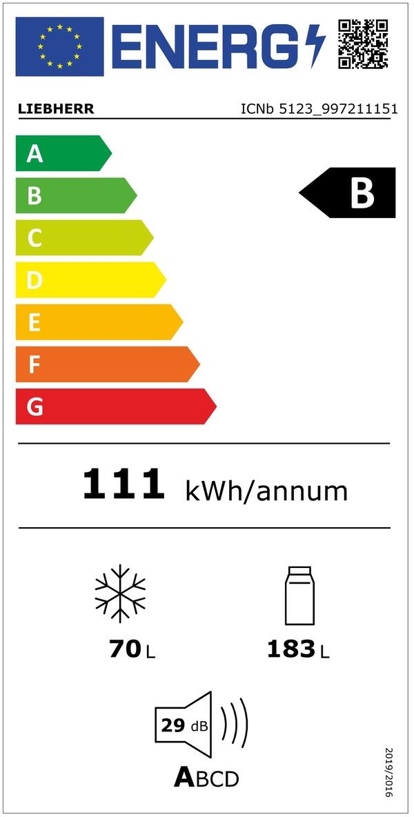 Obrázek VESTAVNÁ CHLADNIČKA KOMBINOVANÁ ICNb 5123