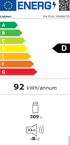 Obrázek VESTAVNÁ CHLADNIČKA IRd 5100