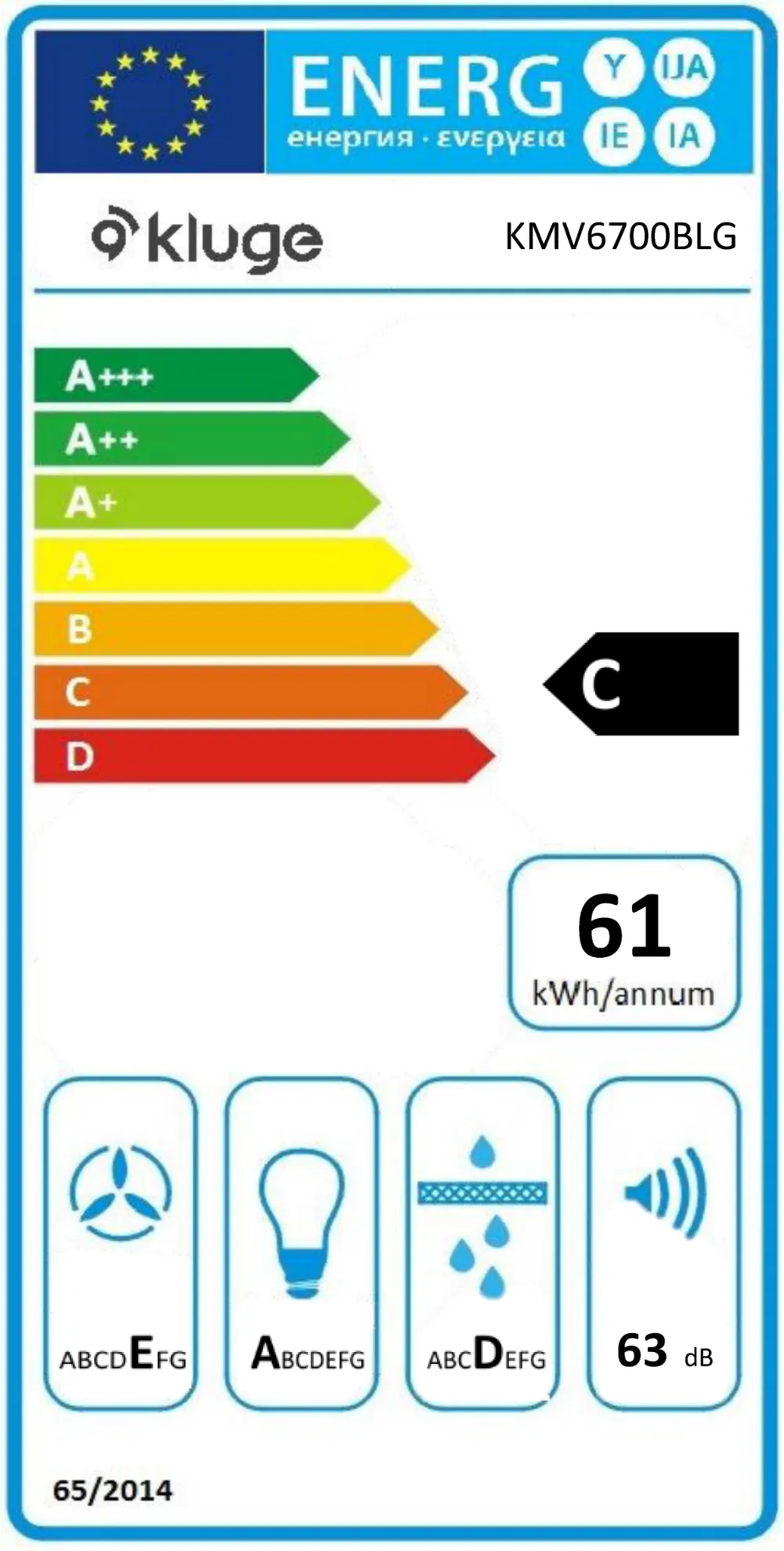 Obrázek ODSAVAČ KMV6700BLG