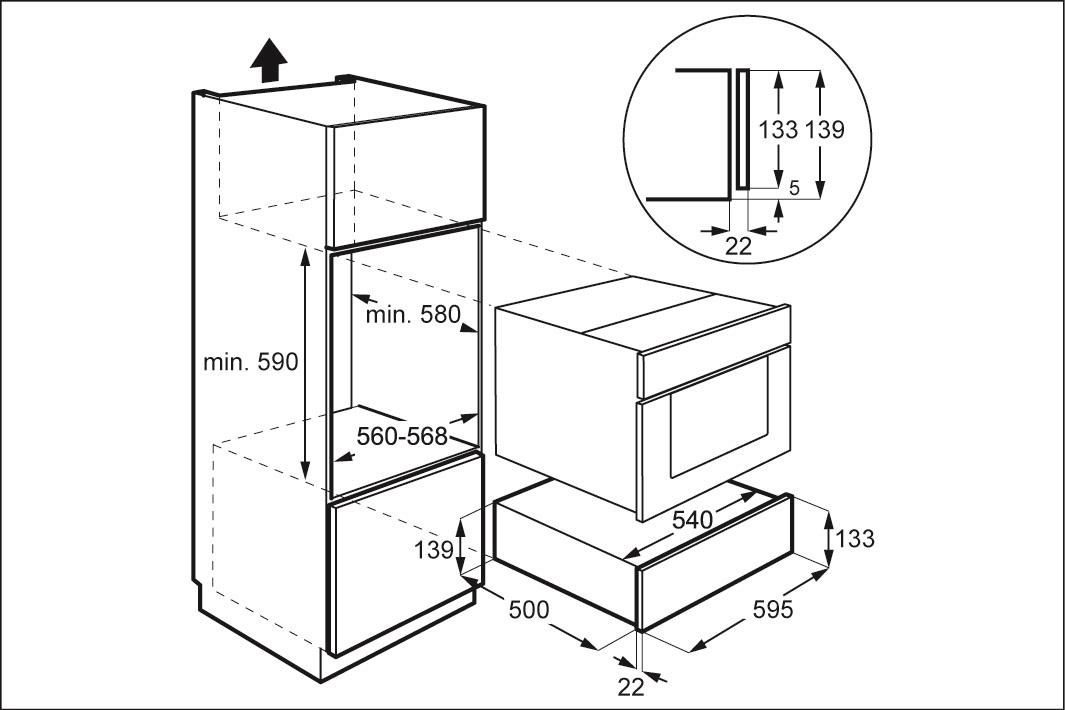 Obrázek OHŘEVNÁ ZÁSUVKA NA NÁDOBÍ DWD4810MB