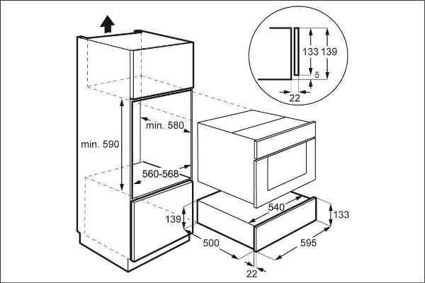 Obrázek OHŘEVNÁ ZÁSUVKA NA NÁDOBÍ DWD4810MB
