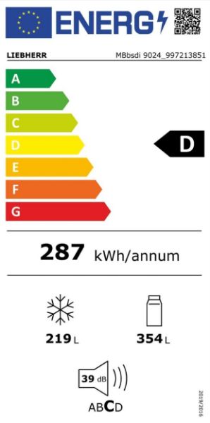 Obrázek CHLADNIČKA KOMBINOVANÁ MBbsdi 9024