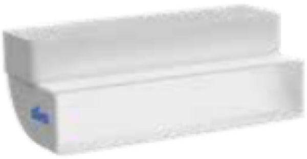 Svislé koleno, kanál plochý slim 220x55 mm, 90°, bílé KVS7544