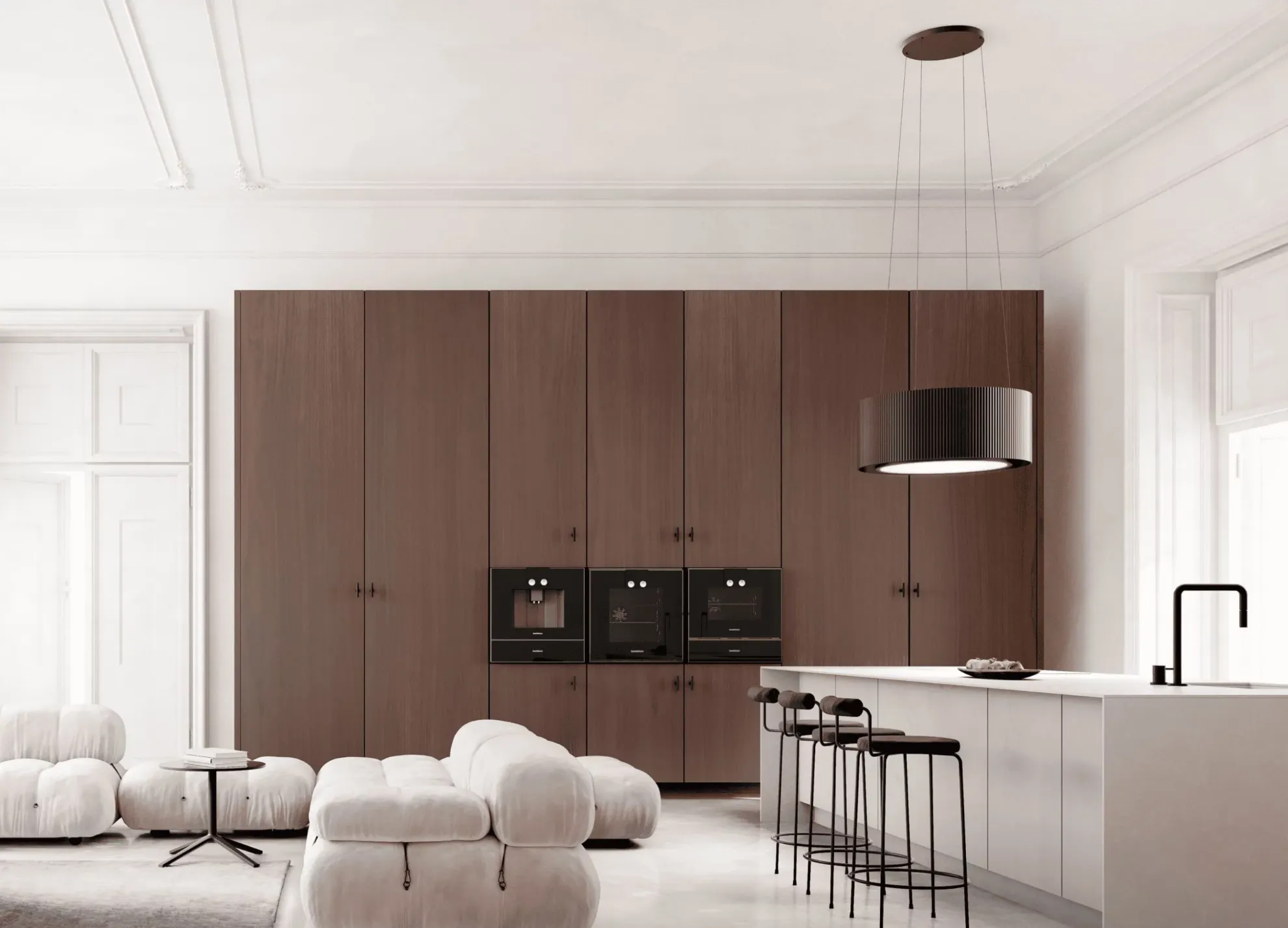 Obrázek ODSAVAČ OSTRŮVKOVÝ MONO LIGHT 80 GOLD CDW8001Z