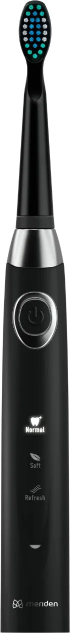 Obrázek Elektrický zubní kartáček Meriden Sonic+ Smart Black (MS349B)