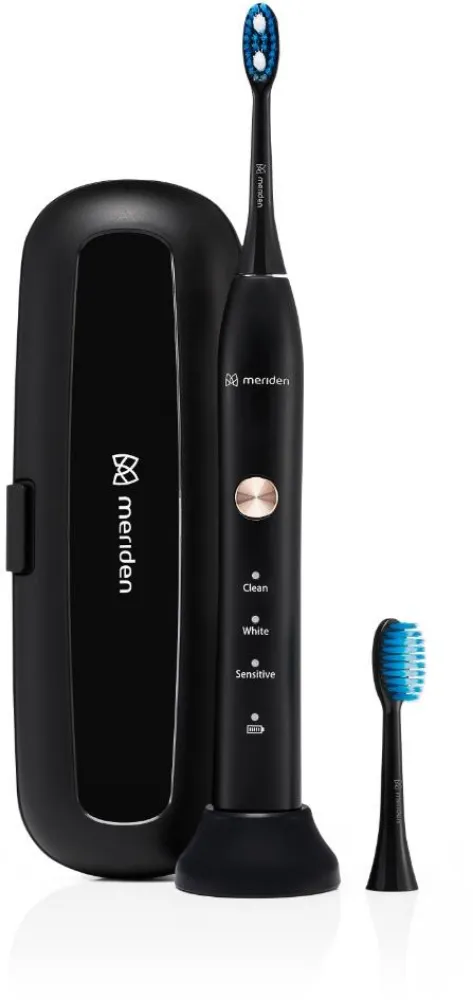Elektrický zubní kartáček Meriden Sonic Family Black (MD-401B)