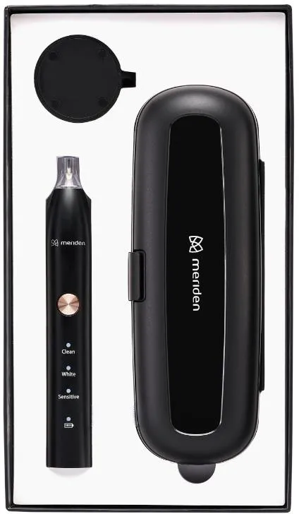 Obrázek Elektrický zubní kartáček Meriden Sonic Family Black (MD-401B)