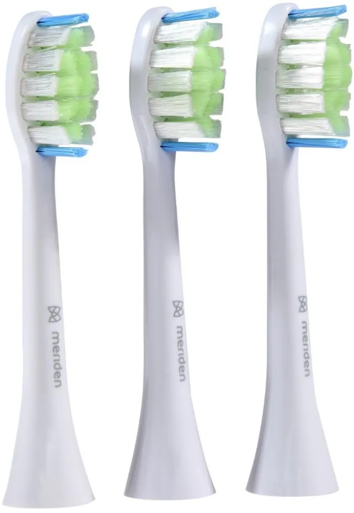 Náhradní hlavice ke kartáčkům Meriden Sonic Family White (MD-400W) 3 ks