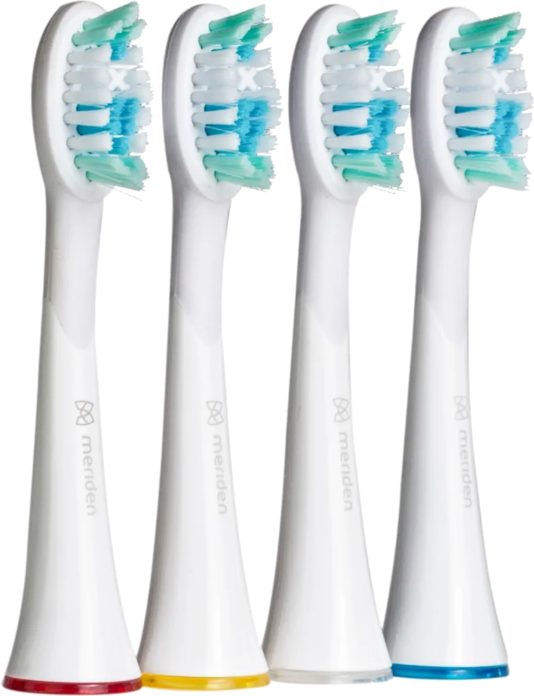 Náhradní hlavice ke kartáčkům Meriden Sonic+ Professional White (MS589W) 4ks