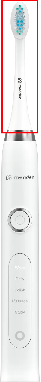 Obrázek Náhradní hlavice ke kartáčkům Meriden Sonic+ Professional White (MS589W) 4ks