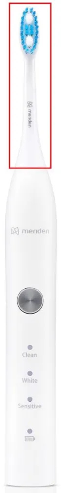 Obrázek Náhradní hlavice ke kartáčkům Meriden Sonic Family White (MD-400W) 3 ks