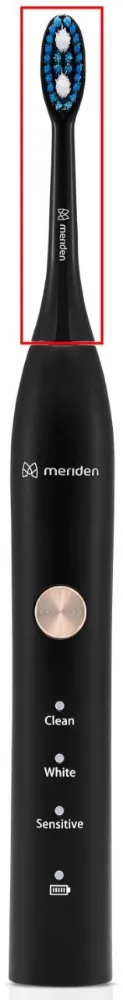 Obrázek Náhradní hlavice ke kartáčkům Meriden Sonic Family Black (MD-401B) 3 ks