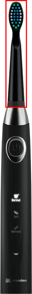 Obrázek Náhradní hlavice ke kartáčkům Meriden Sonic+ Smart Black (MS349B) 4ks