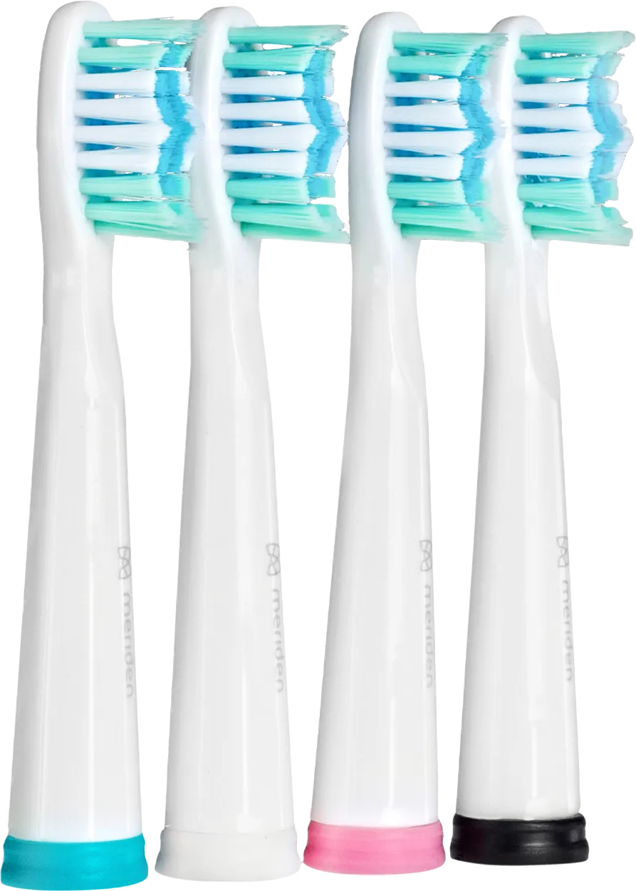 Obrázek Náhradní hlavice ke kartáčkům Meriden Sonic+ Smart White (MS349W) 4ks