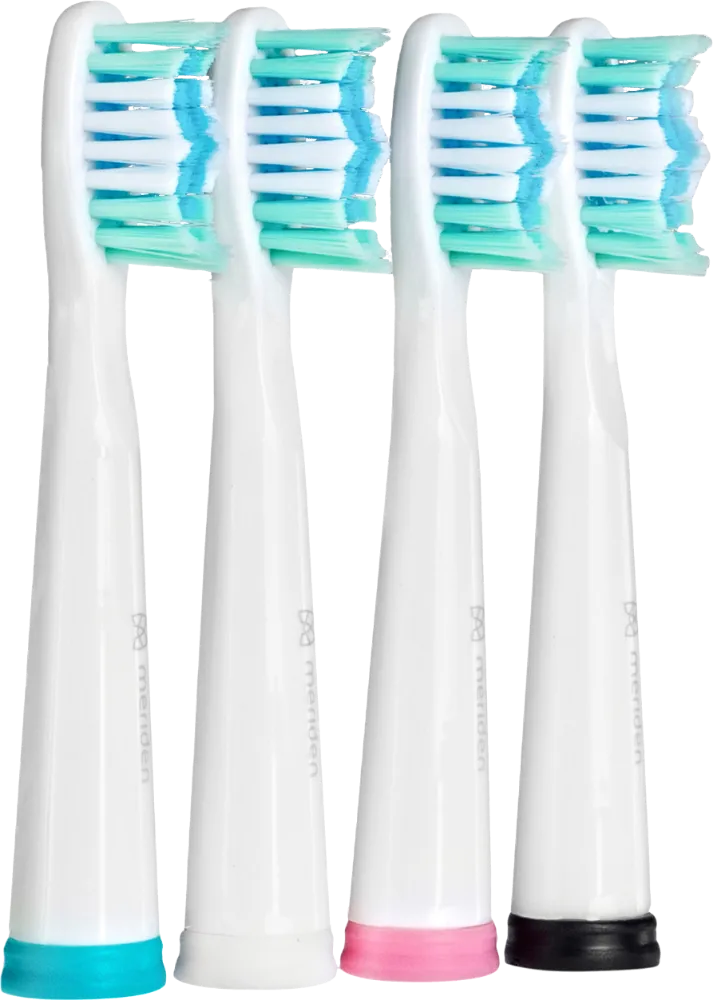 Náhradní hlavice ke kartáčkům Meriden Sonic+ Smart White (MS349W) 4ks