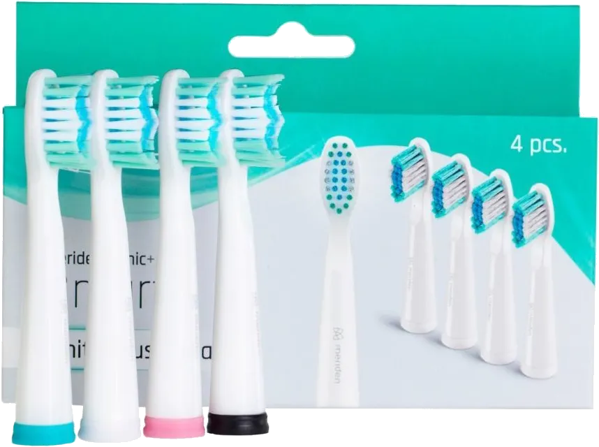 Obrázek Náhradní hlavice ke kartáčkům Meriden Sonic+ Smart White (MS349W) 4ks