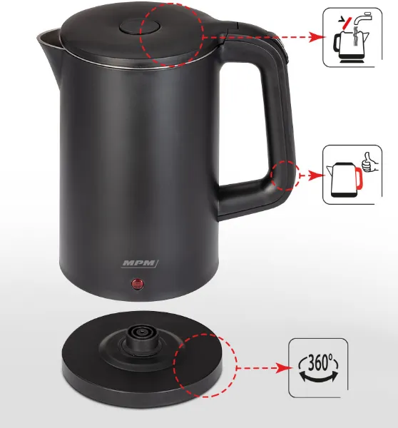 Obrázek KONVICE RYCHLOVARNÁ MPM MCZ-105/C černá