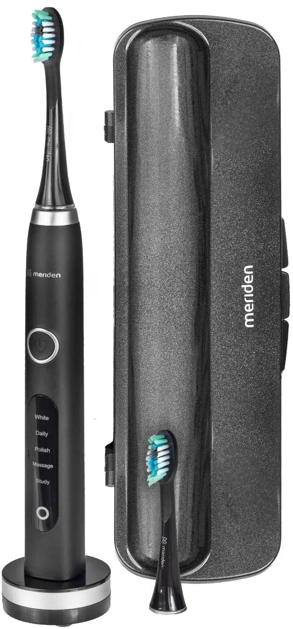 Obrázek Elektrický zubní kartáček Meriden Sonic+ Professional Black (MS589B)