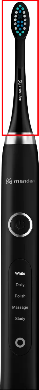Obrázek Náhradní hlavice ke kartáčkům Meriden Sonic+ Professional Black (MS589B) 4ks