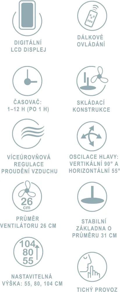 Obrázek STOJANOVÝ VENTILÁTOR MPM HL-WP-02