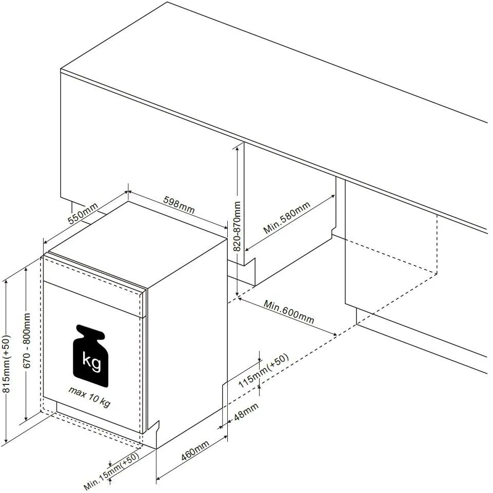 Obrázek MYČKA VESTAVNÁ BDJ3434VB