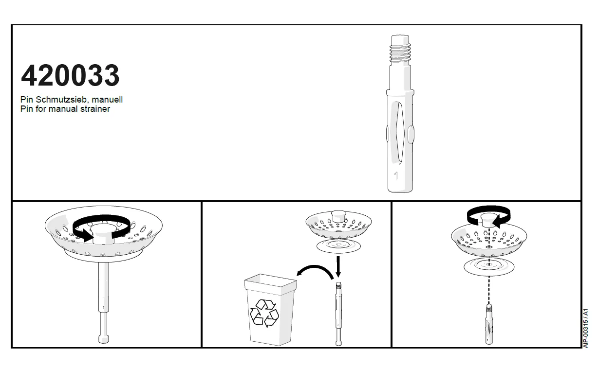 Obrázek Adaptér pro změnu sítka na manuál 420033