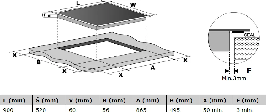Obrázek Deska indukční KPI9041B