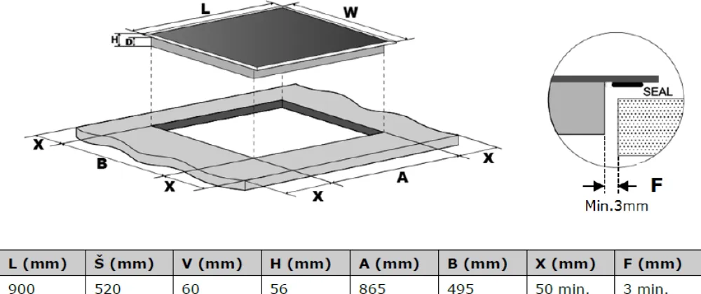 Obrázek Deska indukční KPI9041B