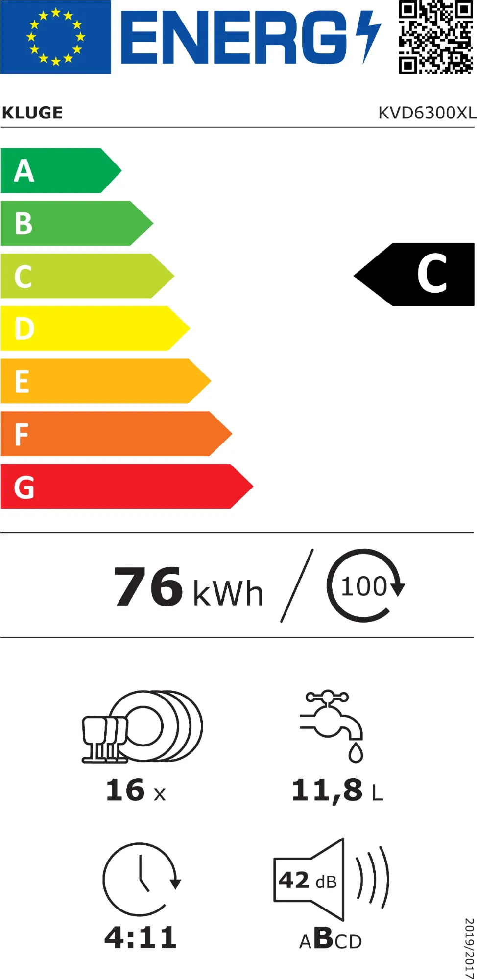 Obrázek Myčka vestavná KVD6300XL