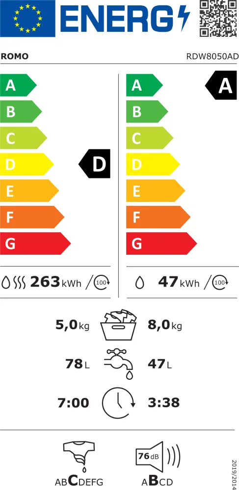 Obrázek Pračka se sušičkou RDW8050AD