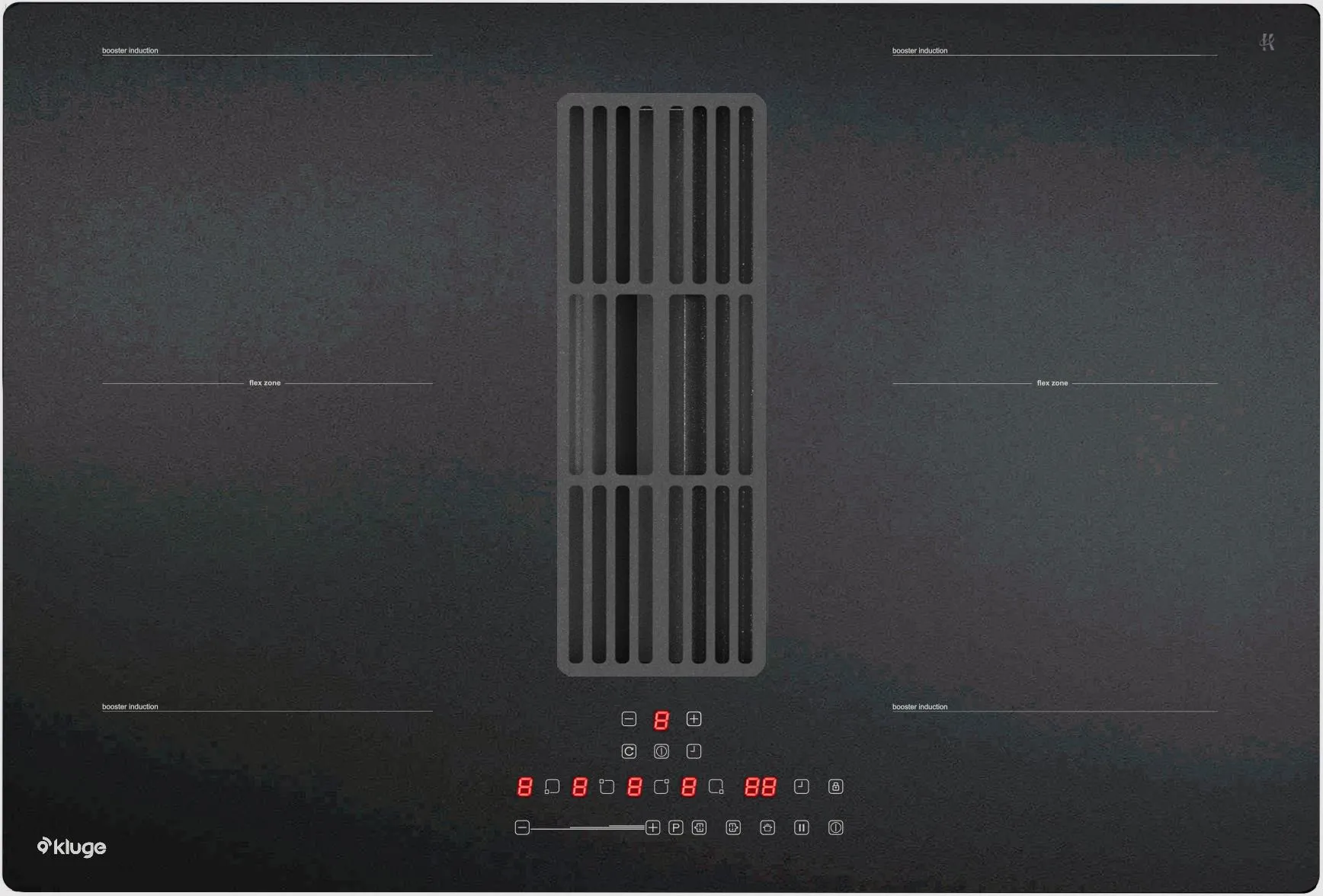 Obrázek Deska indukční s integrovaným odsavačem KHI8000B